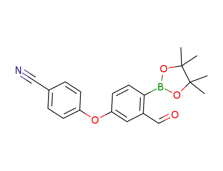 4-(3-formyl-4-(4,4,5,5-tetramethyl-1,3,2-dioxaborolan-2-yl)phenoxy)benzonitrile