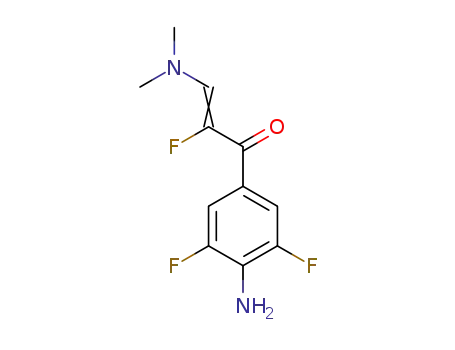 1-(4-amino-2,6-difluorophenyl)-3-N,N-dimethylammonium-2-fluoro-2-acrylketone