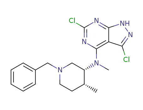 N-((3R,4R)-1-benzyl-4-methylpiperidin-3-yl)-3,6-dichloro-N-methyl-1H-pyrazolo[3,4-d]pyrimidin-4-amine