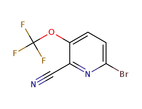6-bromo-(3-trifluoromethoxy)pyridine-2-carbonitrile