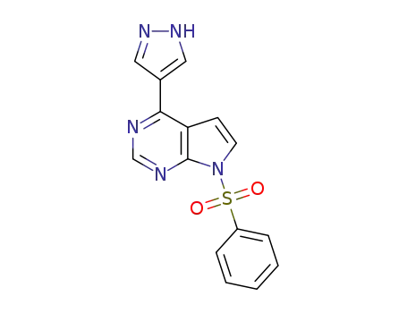 7-(phenylsulfonyl)-4-(1H-pyrazol-4-yl)-7H-pyrrolo[2,3-d]pyrimidine