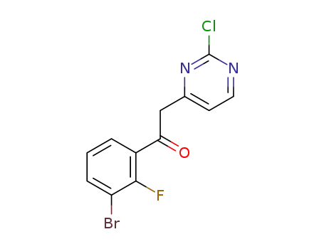 1-(3-bromo-2-fluorophenyl)-2-(2-chloropyrimidin-4-yl)ethan-1-one