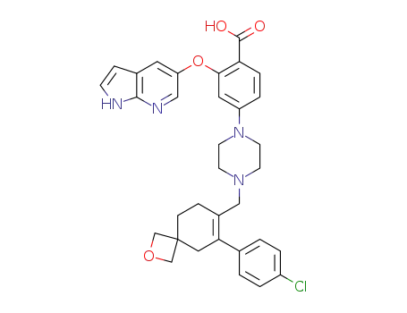 2-((1H-pyrrolo[2,3-b]pyridin-5-yl)oxy)-4-(4-((6-(4-chlorophenyl)-2-oxaspiro[3.5]non-6-en-7-yl)methyl)piperazin-1-yl)benzoic acid