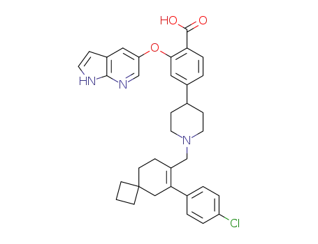 2-((1H-pyrrolo[2,3-b]pyridin-5-yl)oxy)-4-(1-((6-(4-chlorophenyl)spiro[3.5]non-6-en-7-yl)methyl)piperidin-4-yl)benzoic acid