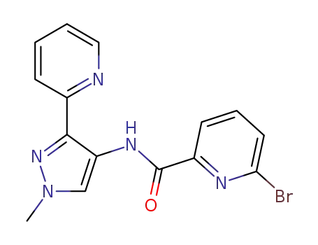 6-bromo-N-(1-methyl-3-(pyridin-2-yl)-1H-pyrazol-4-yl)picolinamide