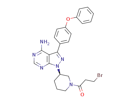 (R)-1-(3-(4-amino-3-(4-phenoxyphenyl)-1H-pyrazolo[3,4-d]pyrimidin-1-yl)-1-piperidin-1-yl)-3-bromopropyl-1-one