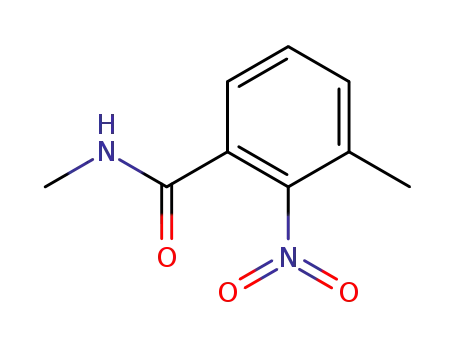 Molecular Structure of 600126-70-3 (Benzamide, N,3-dimethyl-2-nitro-)