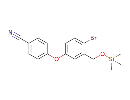 [5-(4-nitrylphenoxy)-2-bromophenyl-1-methoxy]trimethylsilane