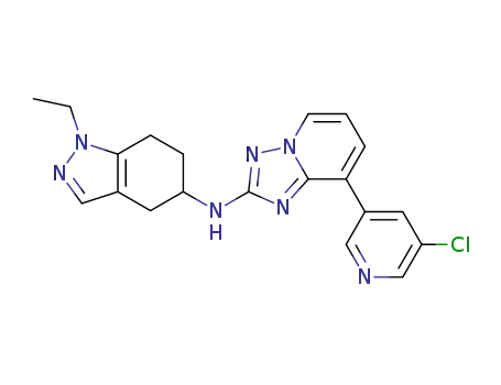 [8-(5-chloropyridin-3-yl)-[1,2,4]triazolo[1,5-a]pyridine-2-yl]-(1-ethyl-4,5,6,7-tetrahydro-1H-indazol-5-yl)amine