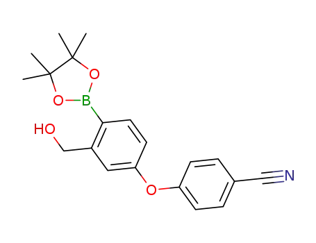 4-(3-(hydroxymethyl)-4-(4,4,5,5-tetramethyl-1,3,2-dioxaborolan-2-yl)phenoxy)benzonitrile