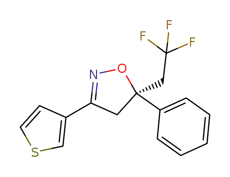(S)-5-phenyl-3-(thiophen-3-yl)-5-(2,2,2-trifluoroethyl)-4,5-dihydroisoxazole