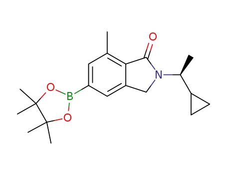 2-[(1S)-1-cyclopropylethyl]-7-methyl-5-(4,4,5,5-tetramethyl-1,3,2-dioxaborolan-2-yl)-2,3-dihydro-1H-isoindol-1-one