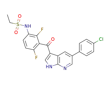 N-(3-(5-(4-chlorophenyl)-1H-pyrrolo[2,3-b]pyridine-3-carbonyl)-2,4-difluorophenyl)ethanesulfonamide