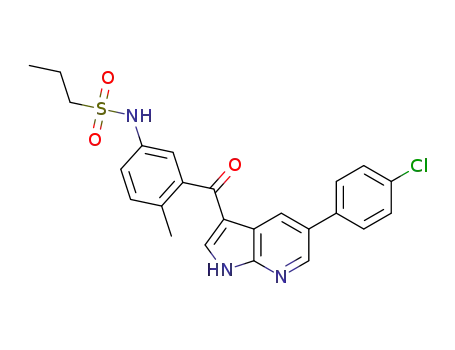 N-(3-(5-(4-chlorophenyl)-1H-pyrrolo[2,3-b]pyridine-3-carbonyl)-4-methylphenyl)propane-1-sulfonamide