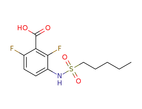 2,6-difluoro-3-(pentylsulfonamido)benzoic acid