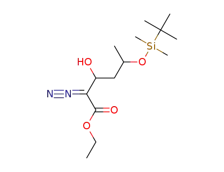 ethyl 5-((tert-butyldimethylsilyl)oxy)-2-diazo-3-hydroxyhexanoate