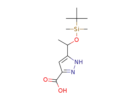 5-(1-((tert-butyldimethylsilyl)oxy)ethyl)-1H-pyrazole-3-carboxylic acid