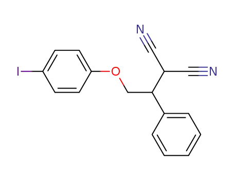2-(2-(4-iodophenoxy)-1-phenylethyl)malononitrile