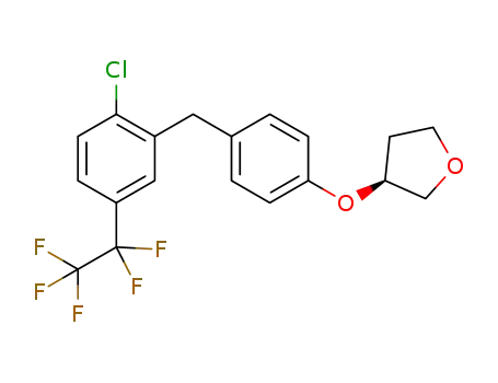 (S)-3-(4-(2-chloro-5-(perfluoroethyl)benzyl)phenoxy)tetrahydrofuran