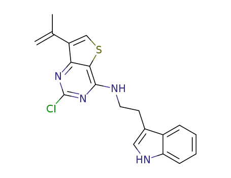 2-chloro-N-[2-(1H-indol-3-yl)ethyl]-7-isopropenylthieno[3,2-d]pyrimidin-4-amine