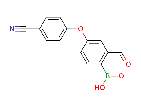 4-(4-cyanophenoxy)-2-formylbenzeneboronic acid