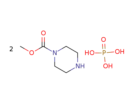piperazine methyl carboxylate hemiphosphate hemihydrate