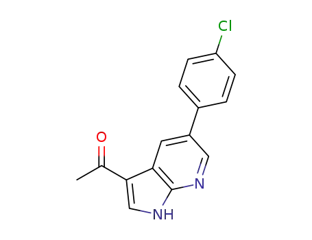 1-(5-(4-chlorophenyl)-1H-pyrrolo[2,3-b]pyridin-3-yl)ethanone