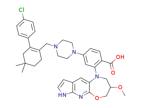 4-(4-((4’-chloro-5,5-dimethyl-3,4,5,6-tetrahydro-[1,1‘-biphenyl]-2-yl)methyl)piperazin-1-yl)-2-(3-methoxy-3,4-dihydro-2H-pyrrolo[3‘,2’:5,6]pyrido[2,3-b][1,4]oxazepin-1(7H)-yl)benzoic acid
