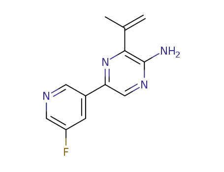 5-(5-fluoro-3-pyridyl)-3-isopropenyl-pyrazin-2-amine