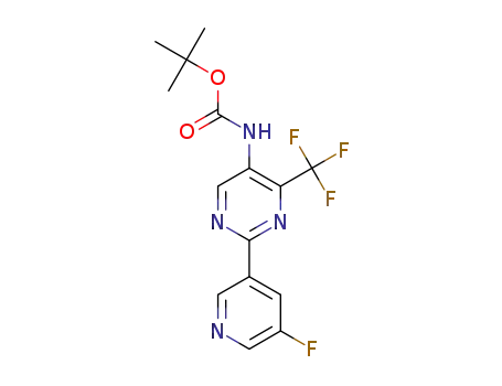 tert-butyl N-[2-(5-fluoro-3-pyridyl)-4-(trifluoromethyl)pyrimidin-5-yl]carbamate