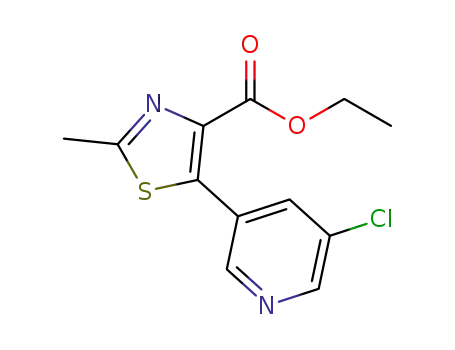 ethyl 5-(5-chloropyridin-3-yl)-2-methyl-1,3-thiazole-4-carboxylate