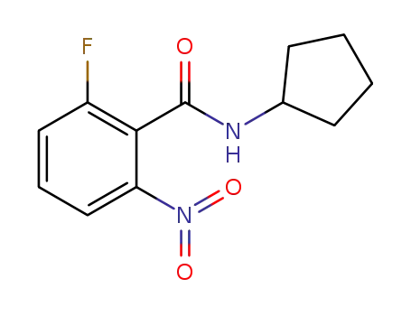 N-cyclopentyl-2-fluoro-6-nitrobenzamide