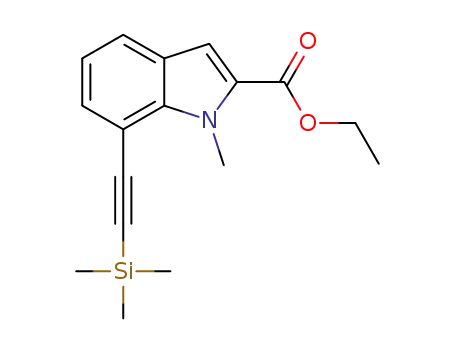 ethyl 1-methyl-7-((trimethylsilyl)ethynyl)-1H-indole-2-carboxylate
