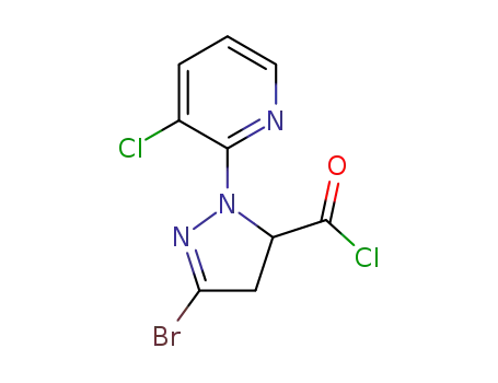 3-bromo-1-(3-chloro-2-pyridinyl)-1H-pyrazole-5-carbonyl chloride