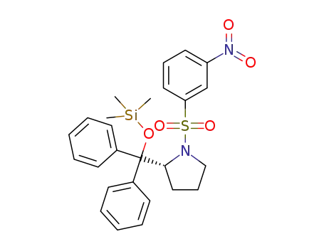 (R)-2-(diphenyl((trimethylsilyl)oxy)methyl)-1-((3-nitrophenyl)sulfonyl)pyrrolidine