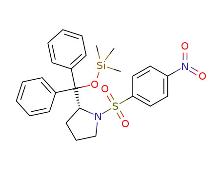 (R)-2-(diphenyl((trimethylsilyl)oxy)methyl)-1-((4-nitrophenyl)sulfonyl)pyrrolidine