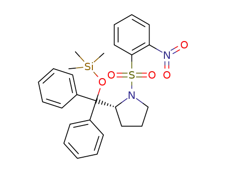 (R)-2-(diphenyl((trimethylsilyl)oxy)methyl)-1-((2-nitrophenyl)sulfonyl)pyrrolidine