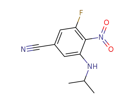 3-fluoro-4-nitro-5-isopropylaminobenzonitrile