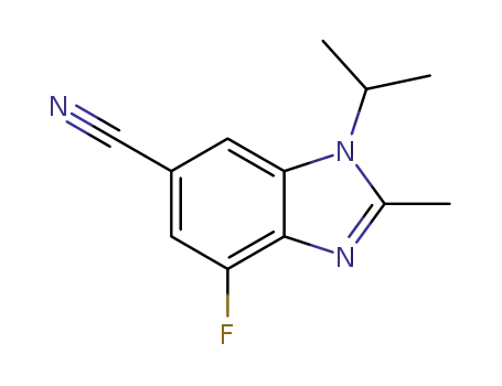 1-isopropyl-2-methyl-4-fluoro-6-cyano-1H-benzimidazole