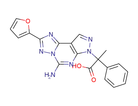 2-(5-amino-2-(furan-2-yl)-7H-pyrazolo[4,3-e][1,2,4]triazolo[1,5-c]pyrimidin-7-yl)-2-phenylpropanoic acid