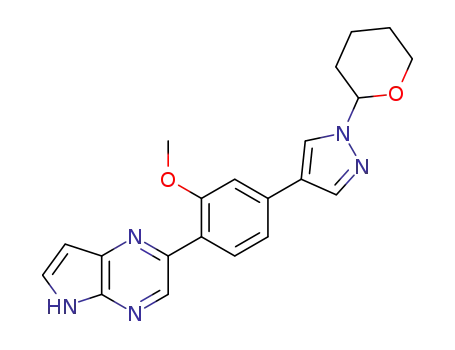 2-[2-methoxy-4-(1-tetrahydropyran-2-ylpyrazol-4-yl)phenyl]-5H-pyrrolo[2,3-b]pyrazine