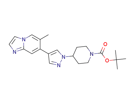 tert-butyl 4-(4-(6-methylimidazo[1,2-a]pyridin-7-yl)-1H-pyrazol-1-yl)piperidine-1-carboxylate