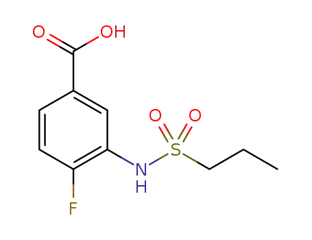 4-fluoro-3-(propylsulfonamido)benzoic acid