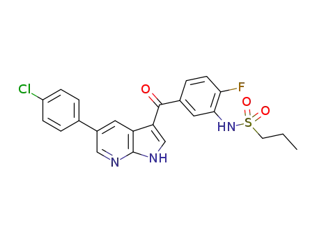 N-(5-(5-(4-chlorophenyl)-1H-pyrrolo[2,3-b]pyridine-3-carbonyl)-2-fluorophenyl)propane-1-sulfonamide