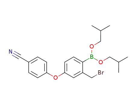 diisobutyl 4-(4-cyanophenoxy)-2-bromomethylbenzeneborate