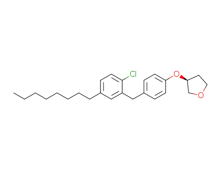 (S)-3-(4-(2-chloro-5-octylbenzyl)phenoxy)tetrahydrofuran