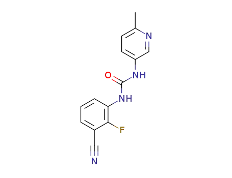 1-(3-cyano-2-fluorophenyl)-3-(6-methylpyridin-3-yl)urea