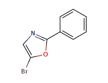 Molecular Structure of 92629-11-3 (5-BROMO-2-PHENYLOXAZOLE)