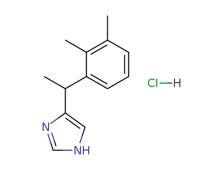 Molecular Structure of 86347-15-1 ((R)-4-[1-(2,3-Dimethylphenyl)ethyl]-1H-imidazole hydrochloride)