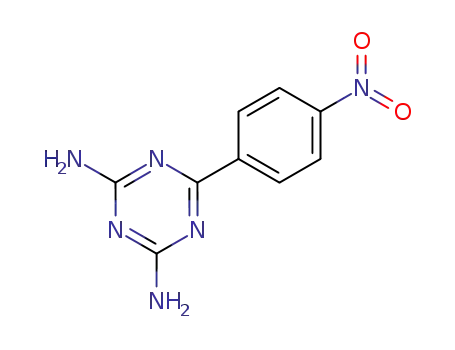 Molecular Structure of 29366-73-2 (2,4-Diamino-6-(4-nitrophenyl)-1,3,5-triazine)